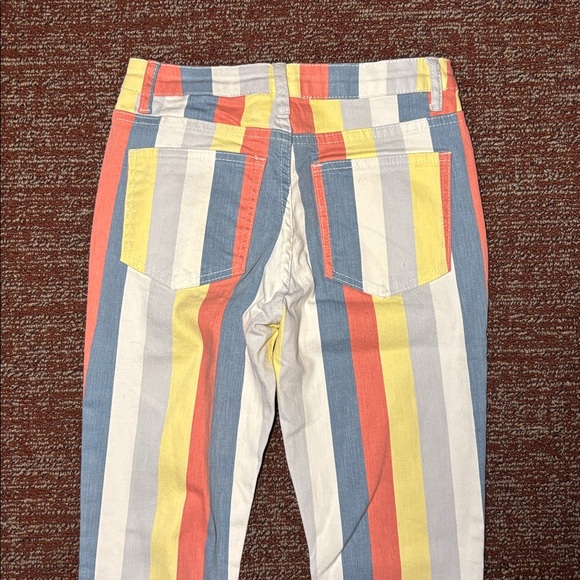 Saints & hearts colorful striped bell bottom pants high waisted dramatic bells - Picture 10 of 14